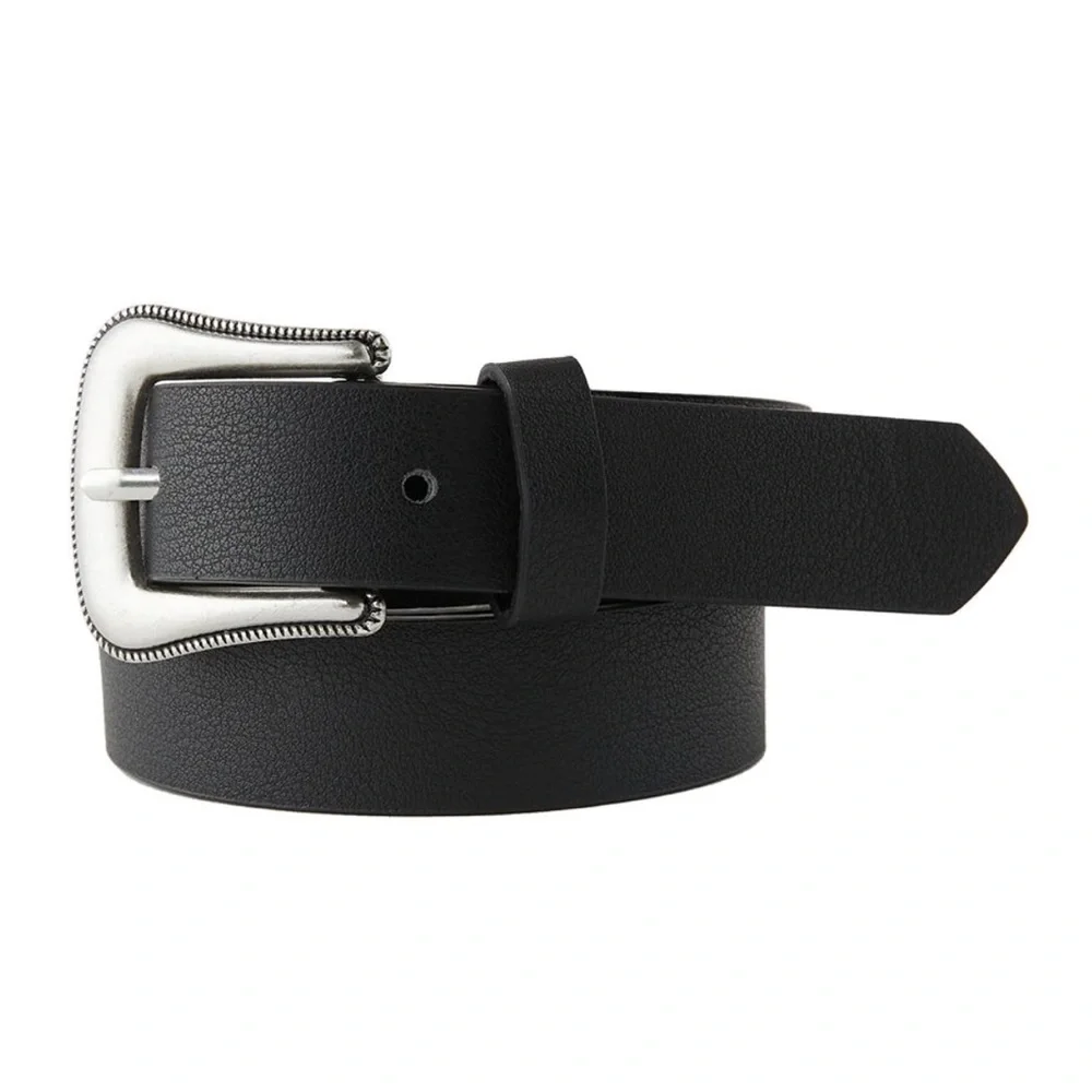 Zara Kids Black Belt with Silver Buckle